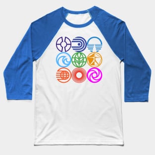 Retro Epcot Logos Baseball T-Shirt